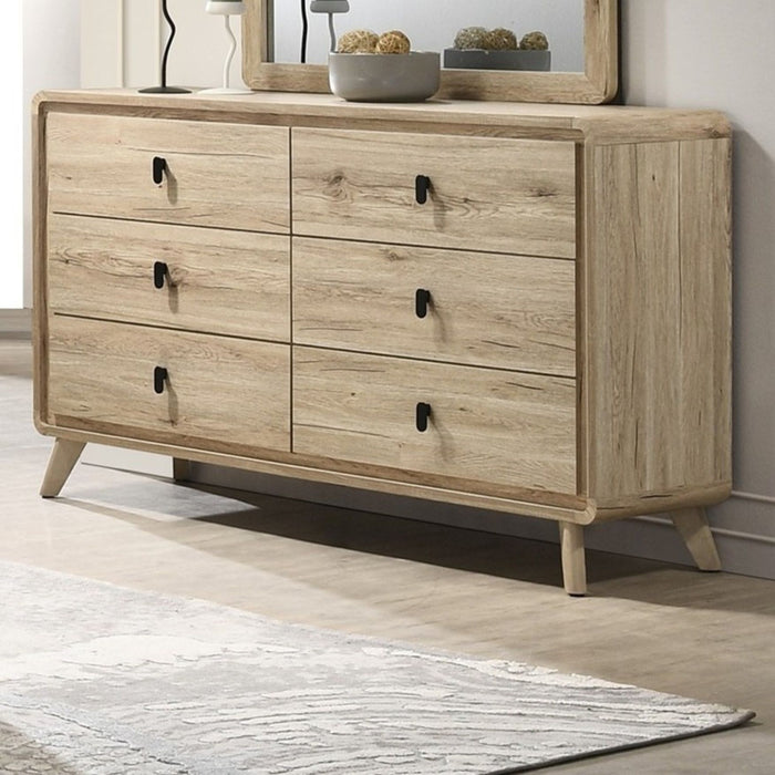 Dresser, 6 Drawers Storage - Beige Home Essentials