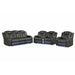 Benz - Power Recliner Set With LED Lighting And USB Charging Matrix Furniture Group