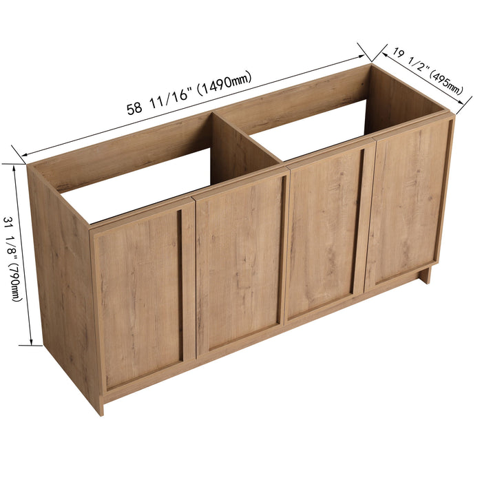 Freestanding Bathroom Vanity & Soft Close Cabinet Doors, Excluding Sink Home Essentials