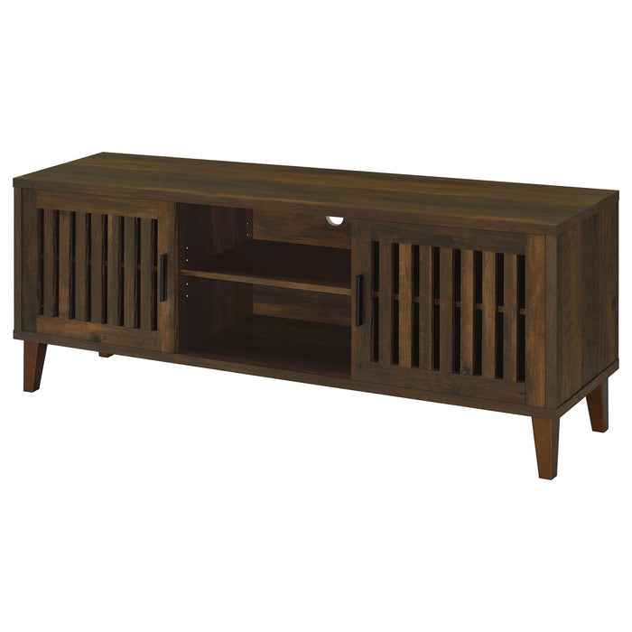 Jenine - 2 Door 60" TV Stand - Brown Furniture Max
