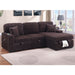 Convertible Sectional Upholstered Sleeper Sofa With Storage Chaise Home Essentials