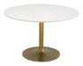 Ithaca - Dining Table - White / Gold Zuo Modern