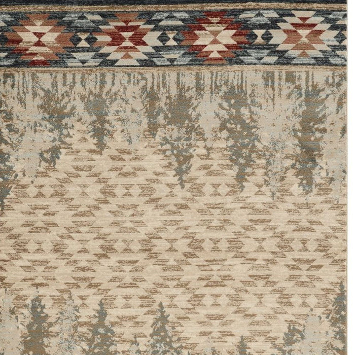 8' X 10' Pines Area Rug - Ivory