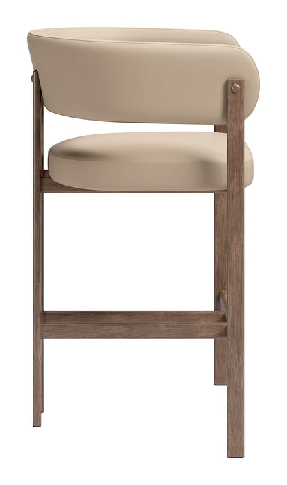 Ruge - Counter Stool (Set of 2) - Beige Zuo Modern