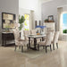 Gerardo - Server - White Marble Top & Weathered Espresso ACME