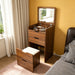 Vanity Desk With Lighted Mirror & Stool Home Essentials