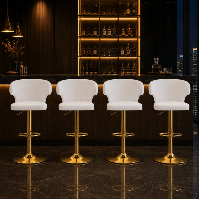Adjustable Swivel Bar Chair With High Back Support Home Essentials