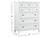 Heron Cove - Two Tone Drawer Chest - Chalk White And Dovetail Gray Magnussen Furniture