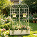 Metal Garden Rustproof Trellis For Climbing Plants Outdoor Flower Support Daily Nest
