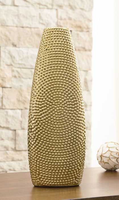 Efim - Vase - 13.75" - Gold Finish Signature Design by Ashley®