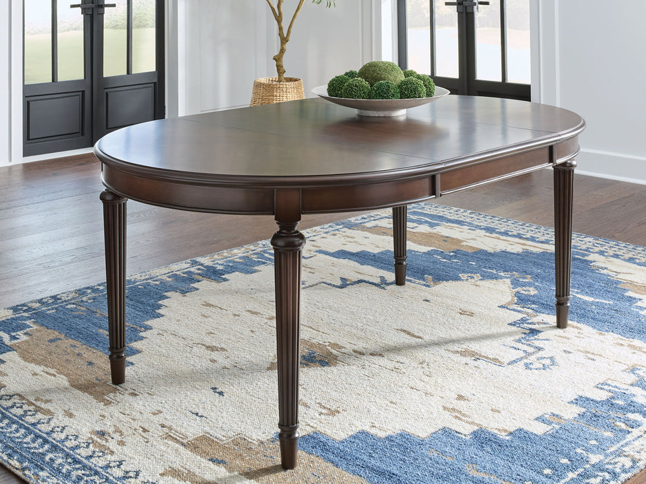 Lavinton - 8 Pc. - Dining Room Extension Table, 6 Side Chairs, Server - Brown Signature Design by Ashley®