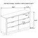 Sophia - 6 Drawer Dresser Furniture Max