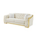 2 Seater Sofa With Button Tufted Diamond Grid & 2 Pillows For Living Room Home Essentials