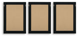 Huddwick - Wall Art Set (Set of 3) - Linen / Black Signature Design by Ashley®