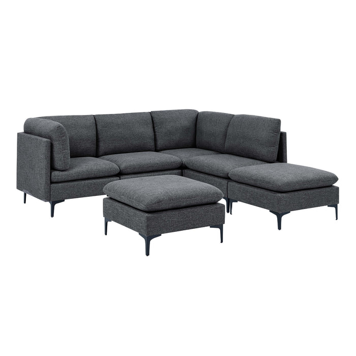 Upholstered Modular Sectional & Tall Legs Home Essentials