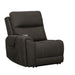 Gaia - LAF Recliner With Power Headrest, Footrest, Massage, Heat - Sable New Classic