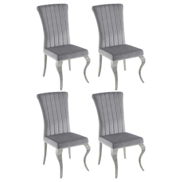 Elegant Upholstered Side Chairs (Set of 4) Furniture Max