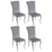 Elegant Upholstered Side Chairs (Set of 4) Furniture Max