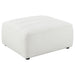 Sunny - Square Upholstered Ottoman - Ivory Furniture Max