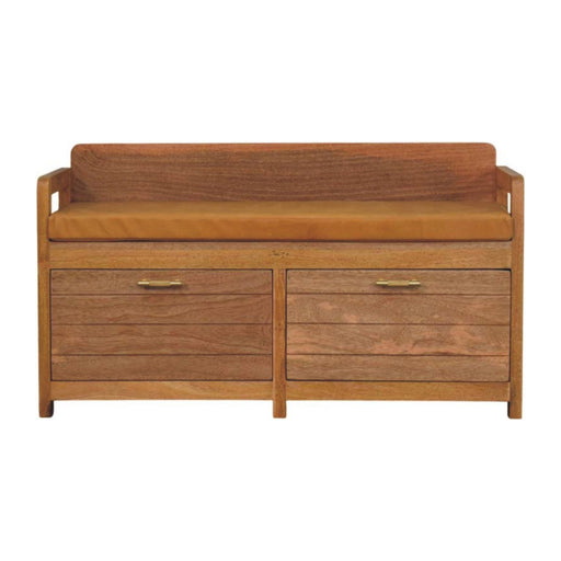 Oxford - 2 Drawer Storage Bench - Beige Artisan Furniture