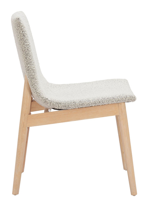 Raha - Dining Chair (Set of 2) - Gray / Whitewashed Zuo Modern