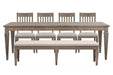 Lancaster - 6 Piece Extendable Rectangular Dining Table Set Magnussen Furniture