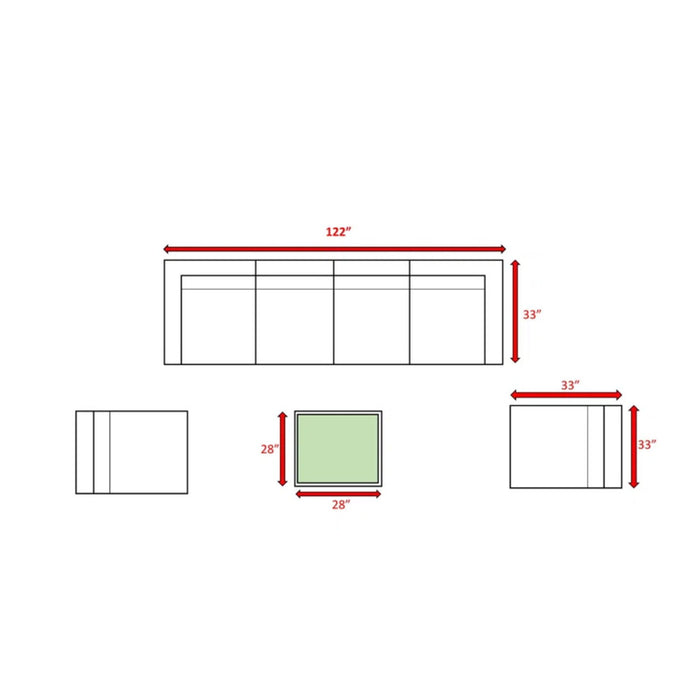 Outdoor Wicker Seating Group With Cushions