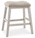 Skempton - Upholstered Stool (Set of 2) - White Signature Design by Ashley®