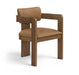 Sacha - Vegan Leather Upholstered Dining Chair With Brown Base (Set of 2) Meridian Furniture