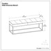 Candice - Ottoman Bench - Tan / Black Simpli-Home