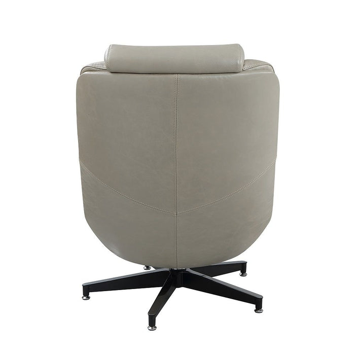 Piran - Accent Chair With Swivel - Twilight Top Grain Leather ACME