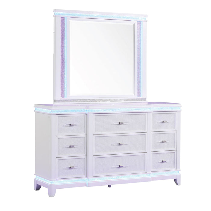 Opium - Mirror - White - Wood Matrix Furniture Group