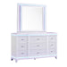 Opium - Mirror - White - Wood Matrix Furniture Group
