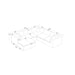 Custom Configuration Modular Sectional & Toss Pillows Home Essentials