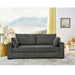 Upholstered Sofa With Toss Pillows - Dark Gray Home Essentials
