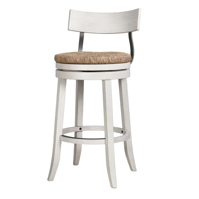 Stool With Natural Seagrass Seat Home Essentials
