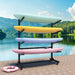 Freestanding Kayak Storage Rack With Lockable Wheels For Kayak, Canoe, Sup & Surfboard Daily Nest