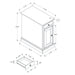Accent Table With Storage Drawer For Living Room - Blue 8th Street