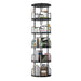 Rotating Bookshelf Tower 5 Tier Spinning 360 Degree Revolving Storage Shelf Home Essentials