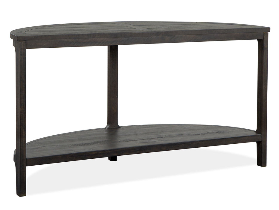 Boswell - Demilune Sofa Table - Peppercorn Magnussen Furniture