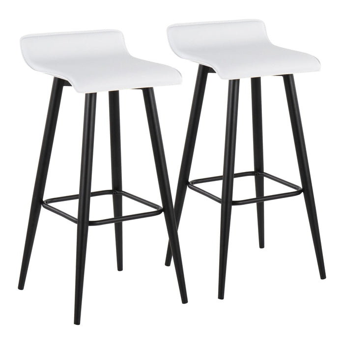 Ale - Contemporary Fixed Height Bar Stool (Set of 2) Lumi Source