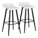 Ale - Contemporary Fixed Height Bar Stool (Set of 2) Lumi Source