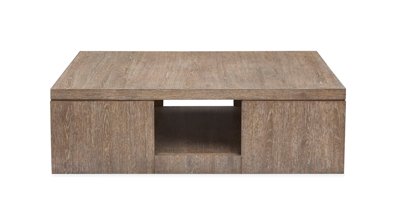 Conway - Square Cocktail Table With Casters - Spiced Brown Magnussen Furniture