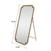 Full Length Mirror With Stand, Floor Standing Dressing For Bedroom - Antique Gold Daily Nest
