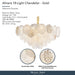 Michael Amini Lighting - Almara 18-Light Frosted Glass Chandelier - Frost / Gold Michael Amini
