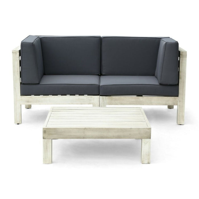 Oana - 3 Piece Love Seat Set With Coffee Table