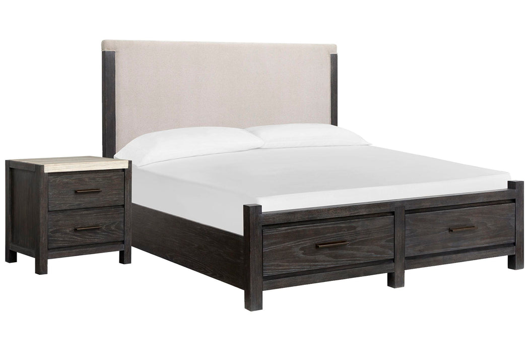 Plum Creek - Upholstered Panel Storage Bedroom Set Magnussen Furniture
