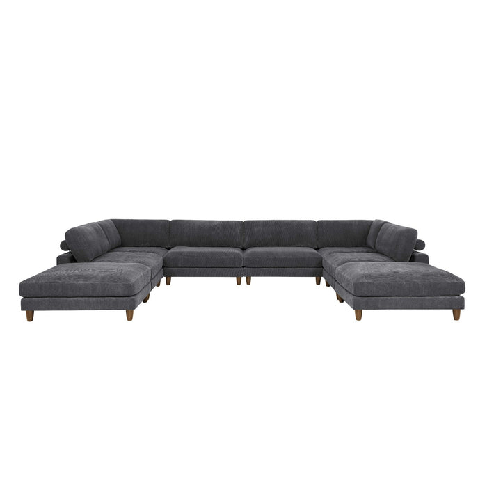 Modern Modular Sectional With Adjustable Back Support Home Essentials