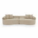 4 Seater Curved Cloud Sectional Sofa Home Essentials