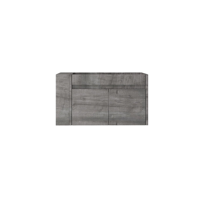 Floating Bathroom Vanity Cabinet, Soft Close Double Drawers, Open Side Storage, Wall Mounted, Cabinet Only Home Essentials
